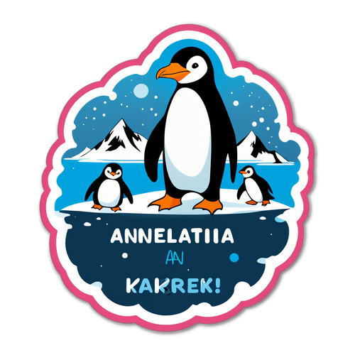 Penguin Sticker med Lekent Design
