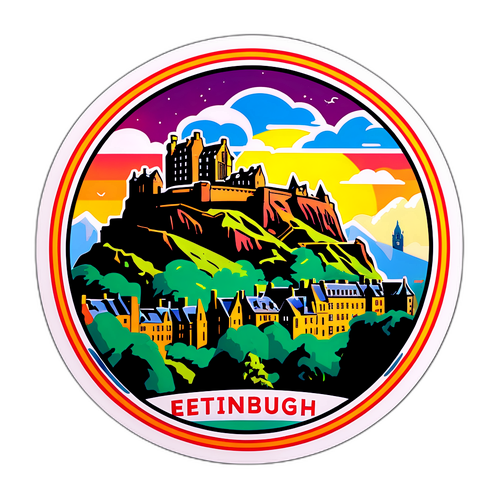 Piękny krajobraz Edynburga