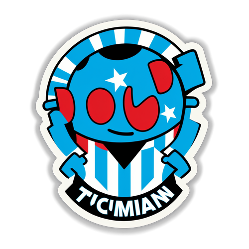Sticker de Atlético Tucumán - Lanús: Aficionados Animados