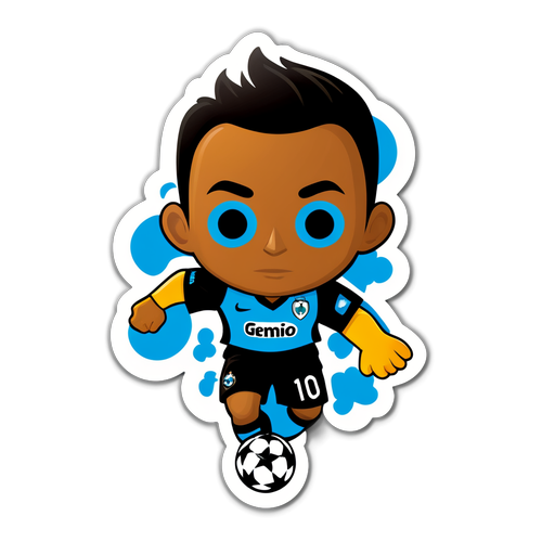 Stiker Ciptaan Mencerminkan Semangat Pertandingan Grêmio vs Santos