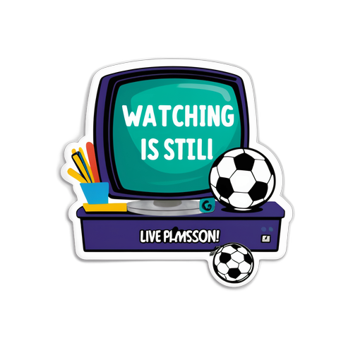 Assistindo futebol ao vivo é uma paixão!