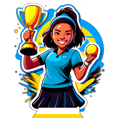 Artistikong Pagsasakatawan kay Alex Eala bilang Kampeon ng ASB Classic