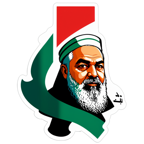 Vrede en Strijd: De Krachtige Sticker die de Boodschap van Hamas en Haniyeh Vervult!