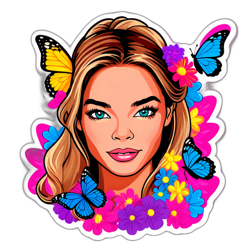 En drömlik sticker av Denise Richards