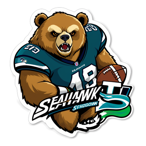 Seahawks vs Bears Showdown Sticker