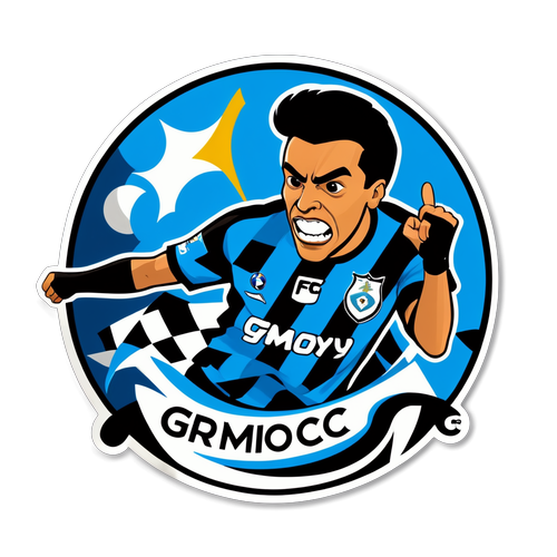 Stiker Logo Grêmio FC dan Godoy Cruz