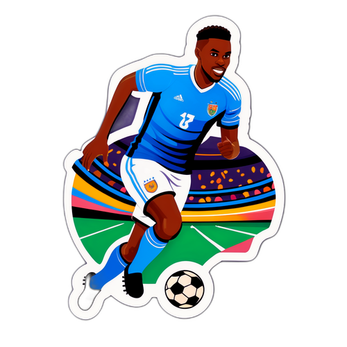 Sticker wa Eliud Owalo Akifanya Mchezo