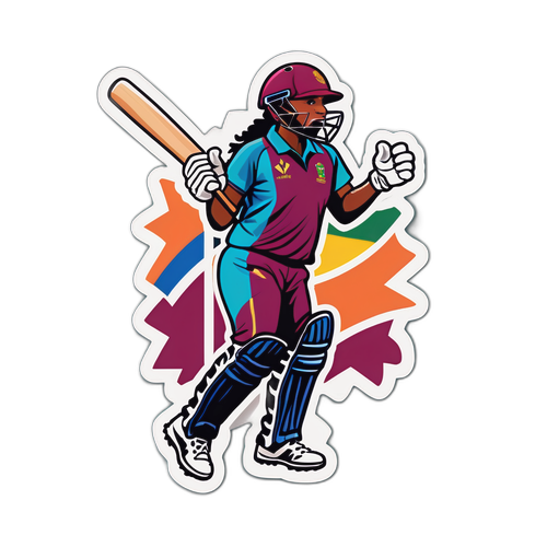 Stiker Bertema Kriket: Momen Crucial Wanita Afrika Selatan vs West Indies