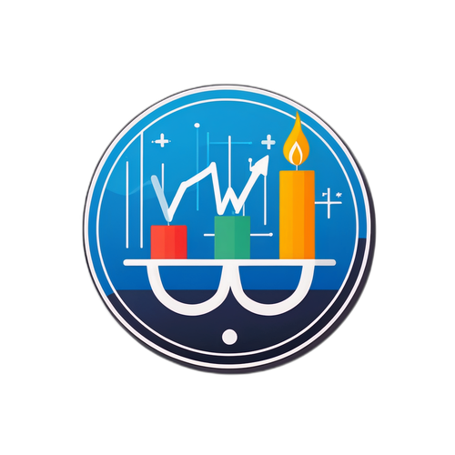 Reka Bentuk Sticker Minimalis dengan Logo TradingView