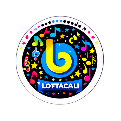 Adesivo Colorido do Logo Lotofácil com Números da Sorte