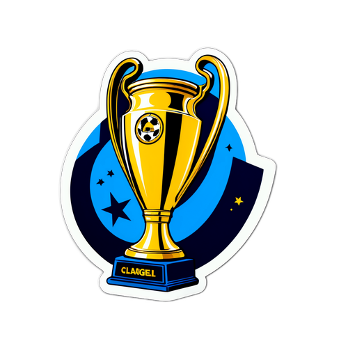 Stylisches Champions-League-Pokal-Design