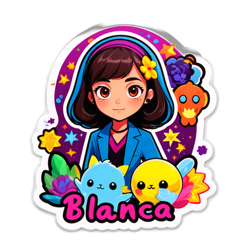 Autocollant coloré de la saison 3 de Blanca