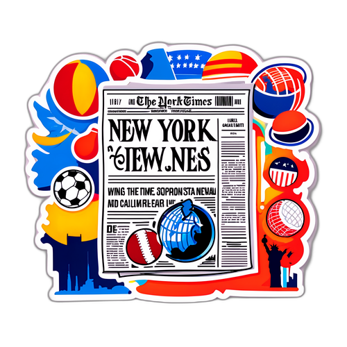Adesivo Vibrante do The New York Times