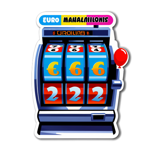 Autocollant de Machine à Sous Euromillions