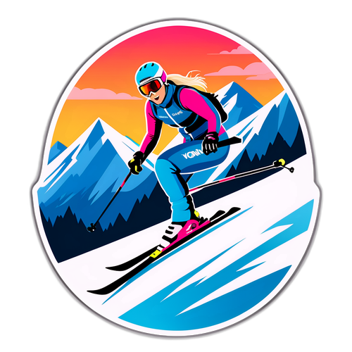 Sticker dedicat lui Lindsey Vonn