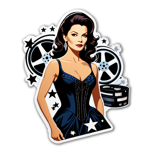 Timeless Glamour Sticker Design