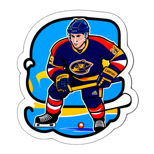 Autocolant cu hochei, icre și promisiuni de fair play