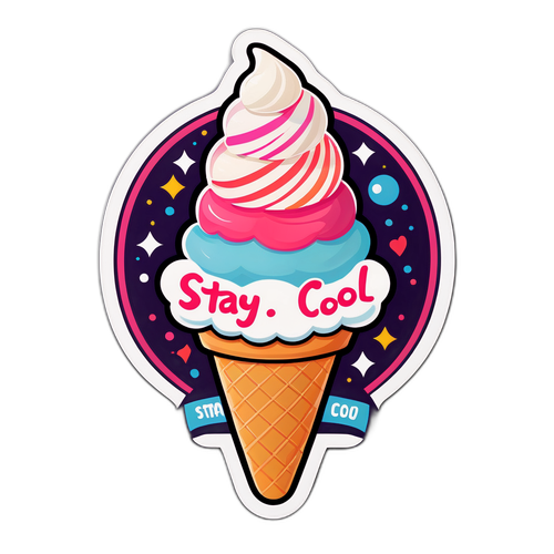 Sticker Kem Thú Vị 'Stay Cool'