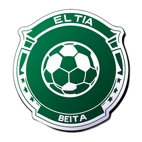 Kibandiko cha Betis Kilichokuzwa na Alama ya Kijani na Nyeupe