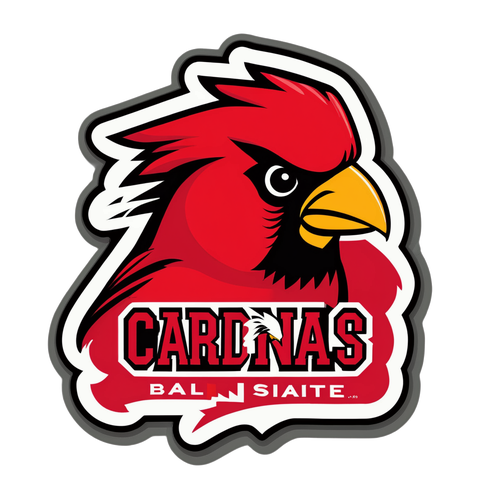 Go Cardinals! Ball State University Sticker