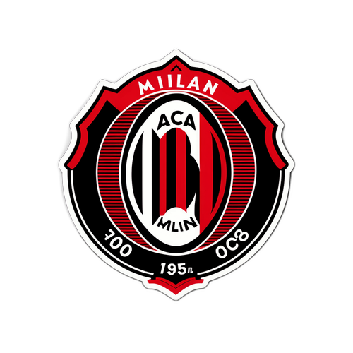 Stylový design s emblémem AC Milan