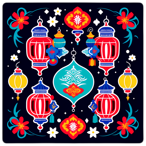 Stiker Imlek 2026 yang Elegan