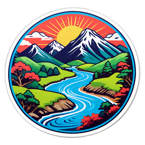秩父の美しい山と川の風景