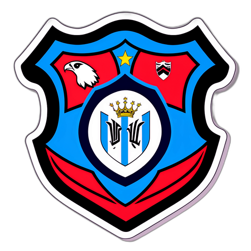 A sticker com o escudo do Newell's Old Boys