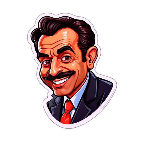 Retrato de Álvaro Xaro em estilo caricatura