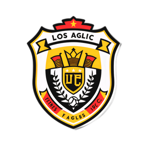Stiker Bebas Bold Los Angeles FC dengan Pengaruh Seni Urban