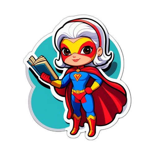 Playfull Superhelt Sticker