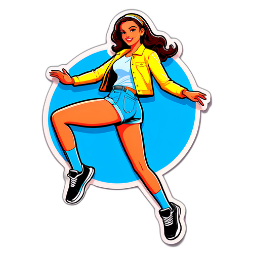 Eğlenceli Poz Sticker'ı