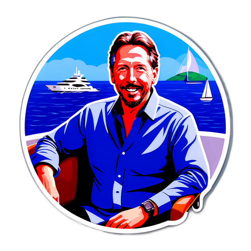 Larry Ellison på yacht