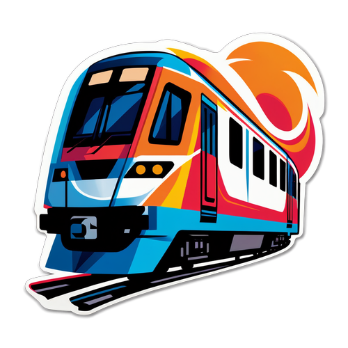 Stiker Kereta Modern KRL
