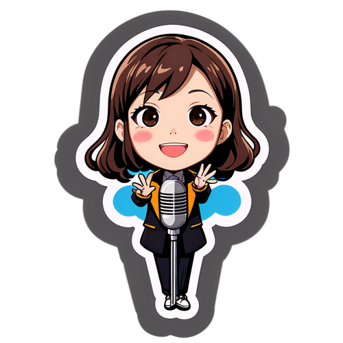 アナウンサー三浦夏美の可愛いイラスト