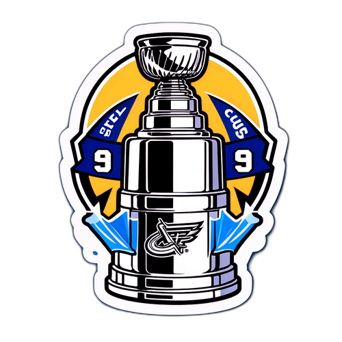 Autocollant célébrant la Coupe Stanley