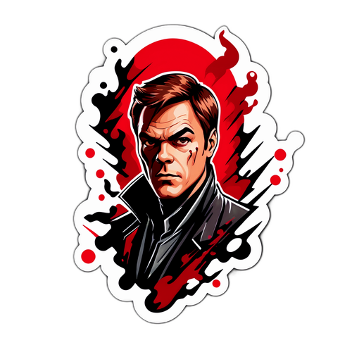 Autocollant inspiré de Dexter