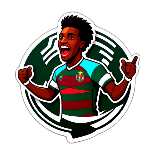Thiết kế cầu thủ Fluminense ăn mừng sau khi ghi bàn
