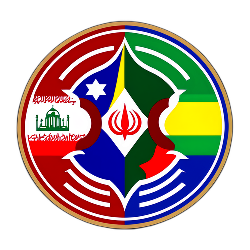 Sticker van de Israël-Iran Oorlog