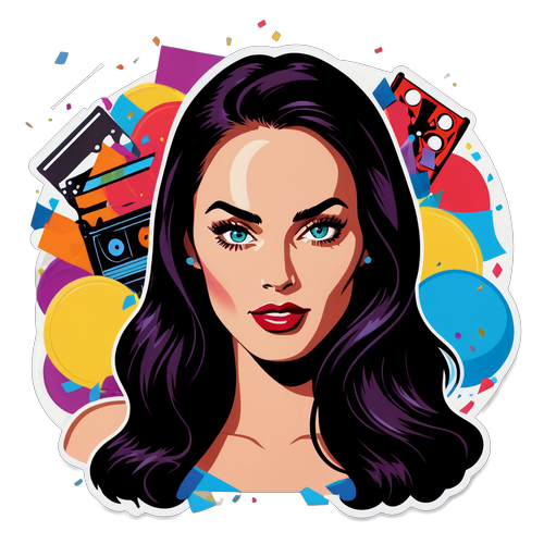 Retro Megan Fox Mozi Plakát