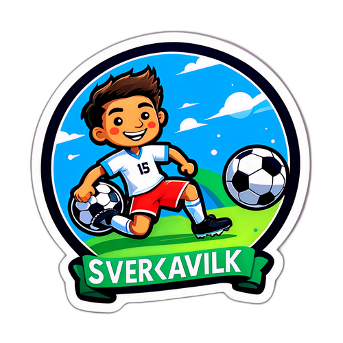 Sverige VM Kvalik Inspirasjonsklistremerke