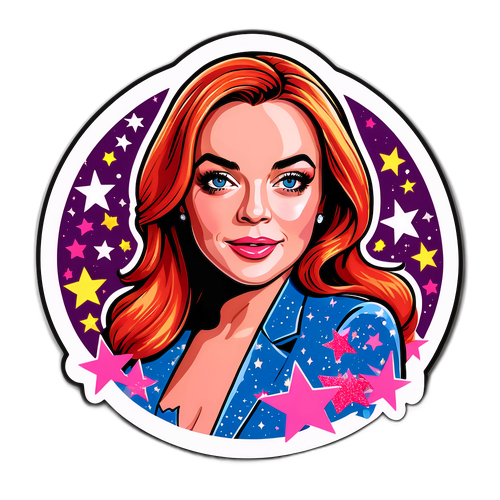 Un sticker divertido de Lindsay Lohan