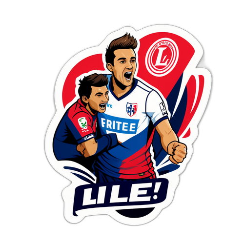 Adesivo Commemorativo del Sostenitore di Lille