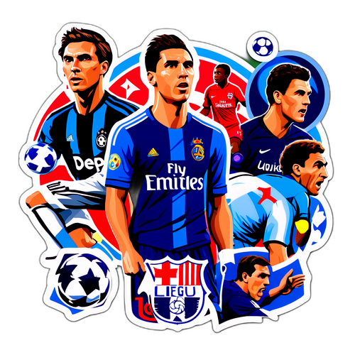 Nostalgischer Sticker über die Champions League