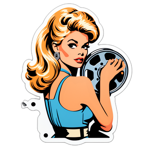 Sticker Retro di Brigitte Bardot