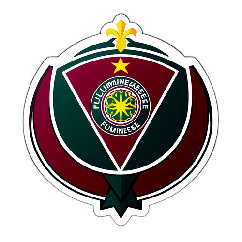 Fluminense Csapat Logó Elegáns Háttérrel