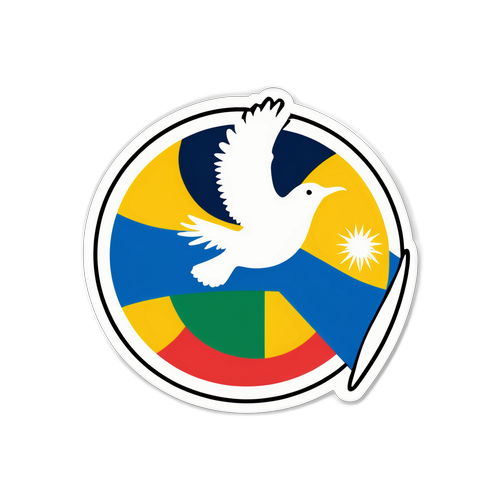 和平与合作精神贴纸