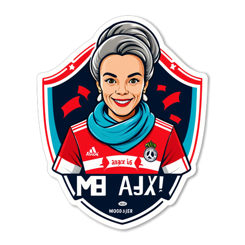 Moeder is Ajax Fan Sticker