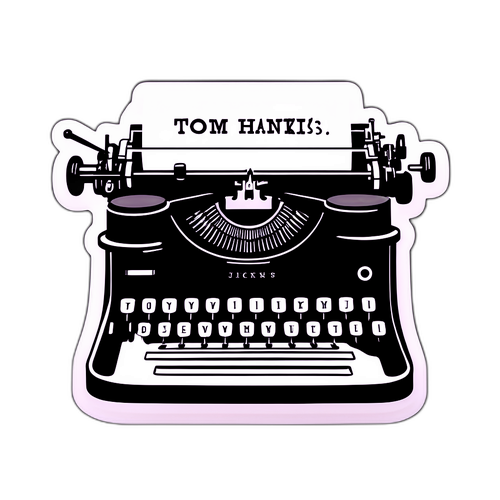 Classic Typewriter Sticker