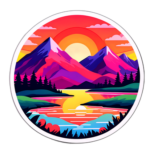 सूर्योदय का स्टिकर